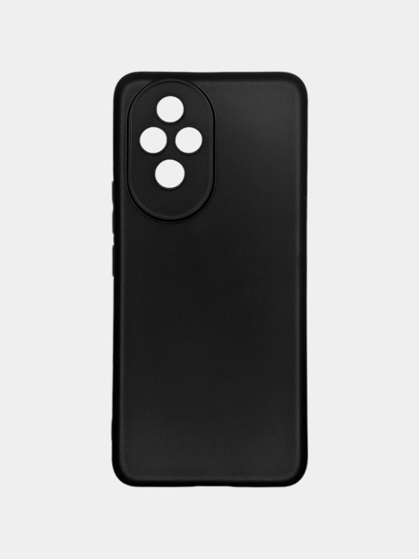 Чехол Honor 200 / Хонор 200 черный, силиконовый, матовый