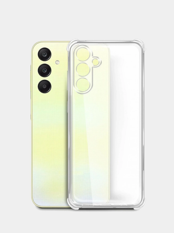 Чехол Samsung Galaxy A55 / Самсунг Гэлэкси А55, прозрачный, силиконовый, противоударный