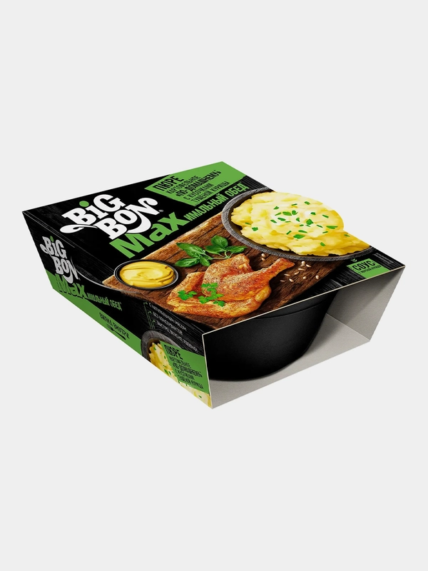 Картофельное пюре быстрого приготовления Big Bon, c курицей и соусом, 110 г