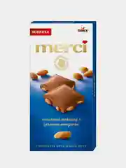 Шоколад Merci Молочный с цельным миндалем, 100 г