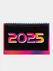 Черный календарь настольный 2025