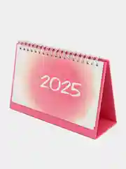 Тёмно-розовый календарь настольный 2025