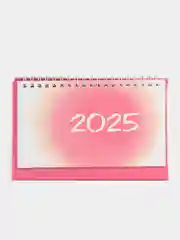 Тёмно-розовый календарь настольный 2025