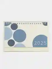 Синий календарь настольный 2025