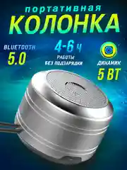 Серебряный колонка портативная мини