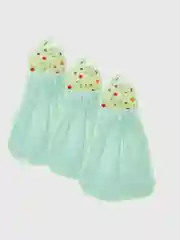 Салатовый салфетка-тряпка из микрофибры,полотенце-матрешка кухонное с петелькой