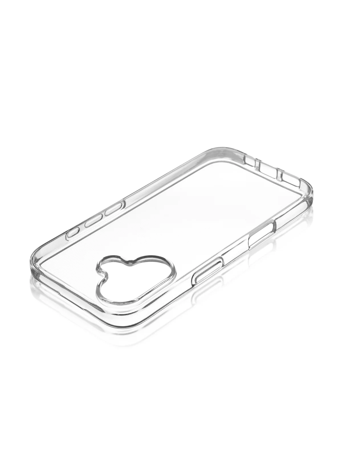 Прозрачный чехол для Apple iPhone 16 силиконовый ROSCO прозрачный тонкий с бортиком- защитой камер
