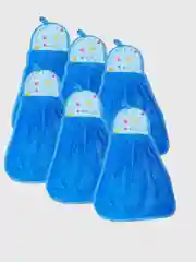 Лазурный салфетка-тряпка из микрофибры,полотенце-матрешка кухонное с петелькой