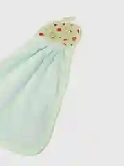 Салатовый салфетка-тряпка из микрофибры,полотенце-матрешка кухонное с петелькой