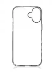 Прозрачный чехол для Apple iPhone 16 Plus силиконовый ROSCO прозрачный с бортиком- защитой камер