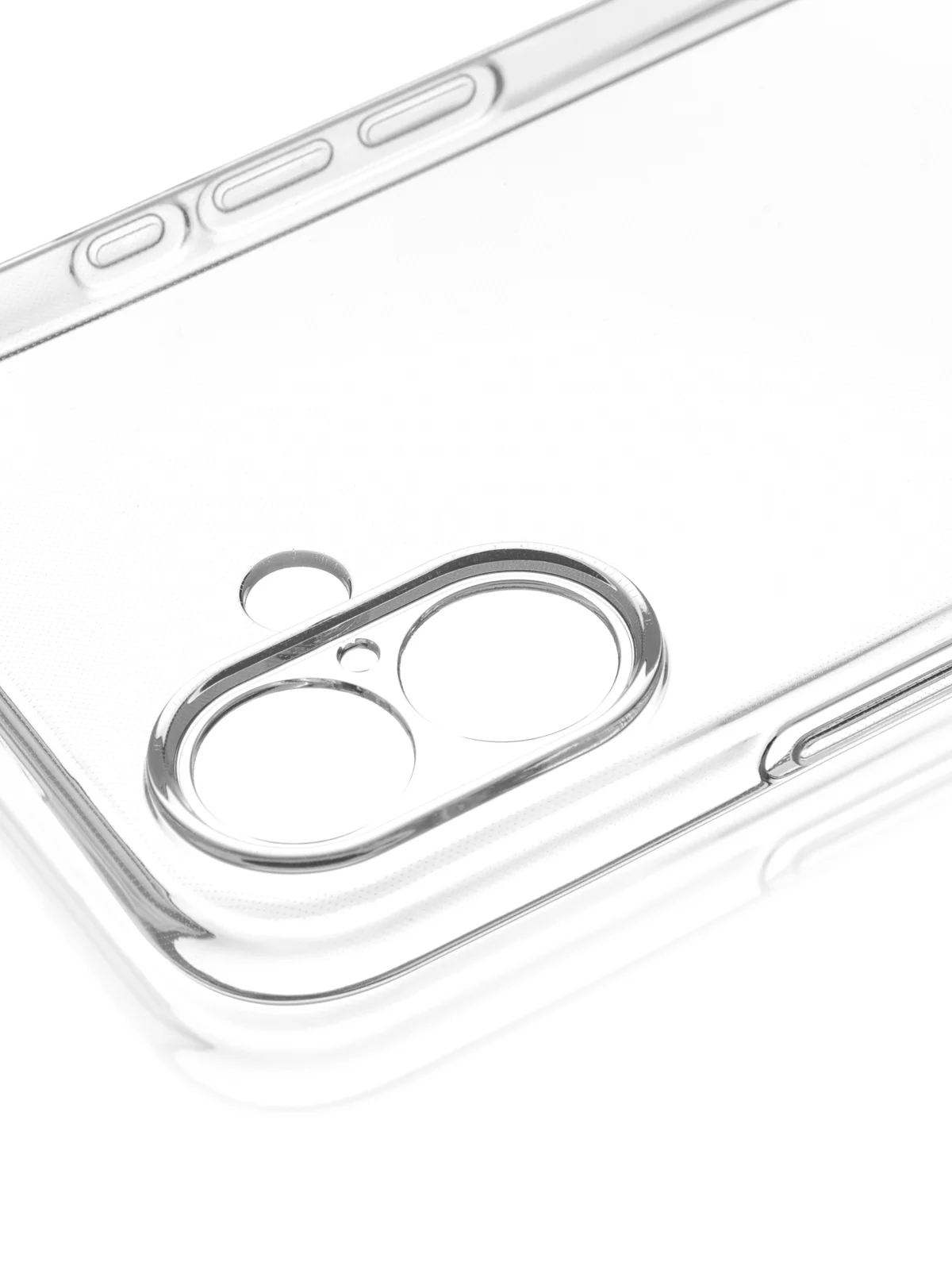 Прозрачный чехол для Apple iPhone 16 Plus силиконовый ROSCO прозрачный с бортиком защитой камер