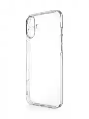 Прозрачный чехол для Apple iPhone 16 Plus силиконовый ROSCO прозрачный с бортиком защитой камер