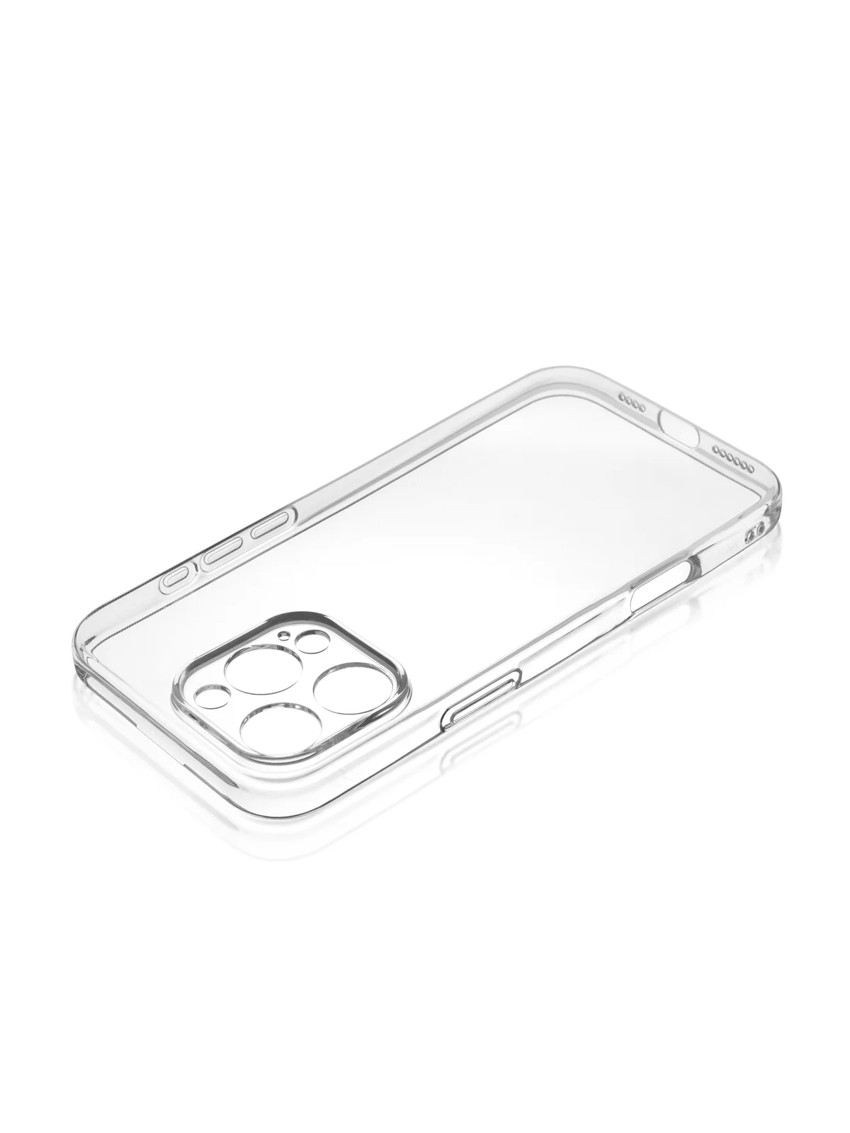 Прозрачный чехол для Apple iPhone 16 Pro Max силиконовый ROSCO прозрачный с бортиком- защитой камер