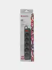Черный сетевой фильтр Defember ES (1,8м/3,0м/5,0м)