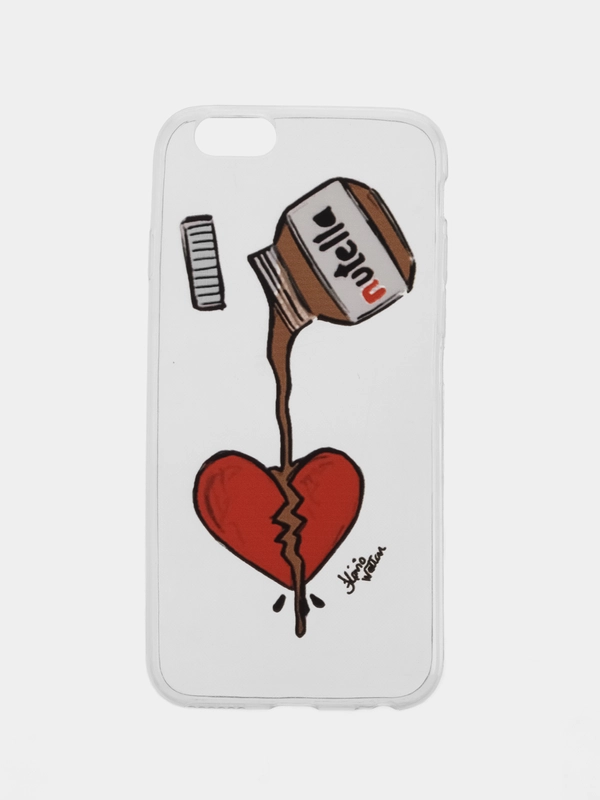 Прозрачный чехол с рисунком Nutella для iPhone 6 / 6s