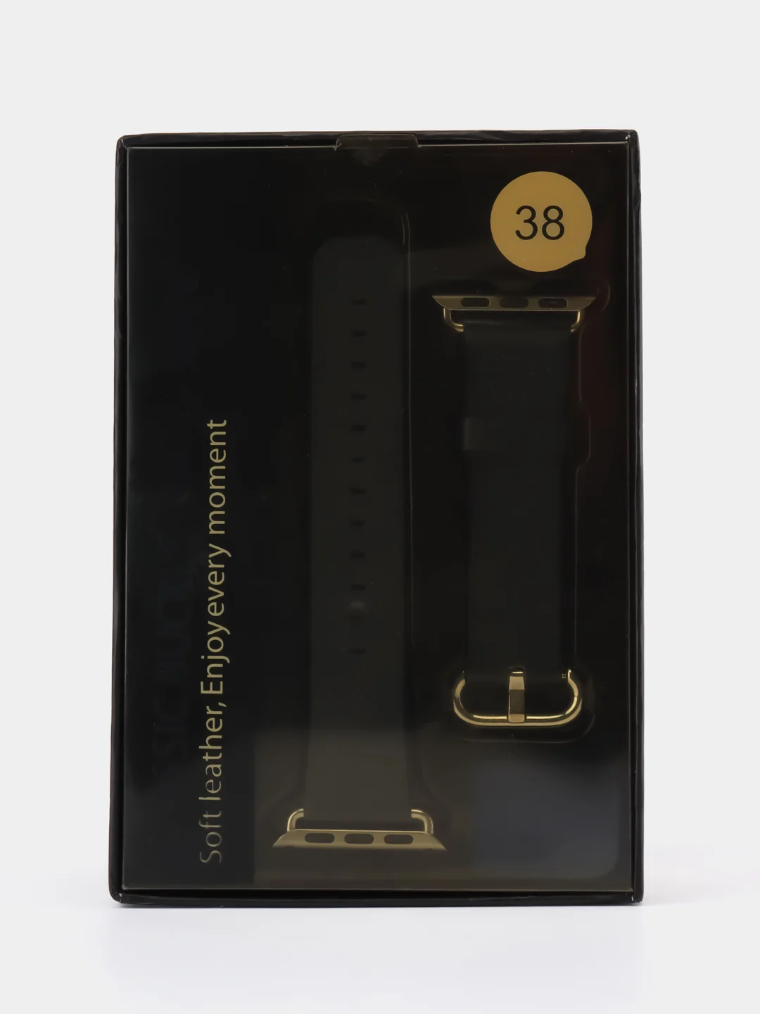 Синий кожаный ремешок для Apple Watch 38mm