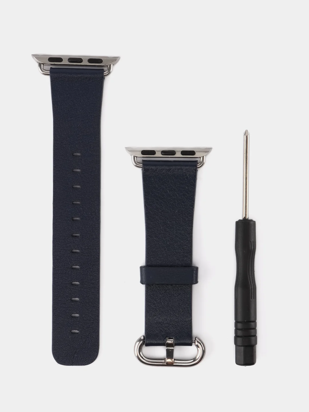 Синий кожаный ремешок для Apple Watch 38mm