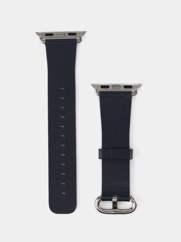 Синий кожаный ремешок для Apple Watch 38mm