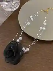 Разноцветный женский чокер с розой