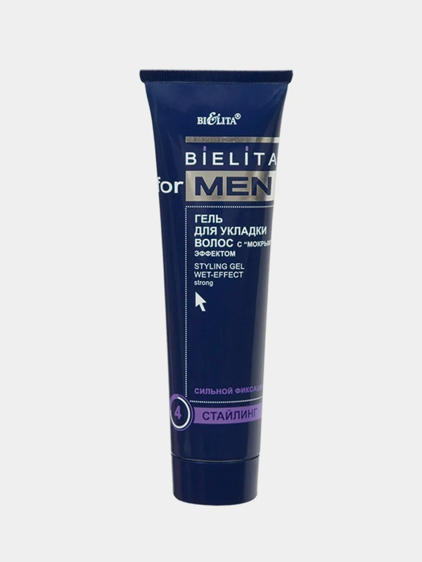Гель для укладки волос с мокрым эффектом Белита for MEN, 100 мл