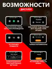 Белый беспроводные наушники HOCO EW72 с дисплеем, анимацией и шумоподавлением ANC IPhone / TWS