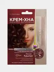 Крем-хна в готовом виде FITO "Темный каштан", с репейным маслом, 50 мл