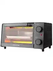 Черный мини - печь BRAYER 2600BR, 1200 Вт, духовой шкаф, духовка