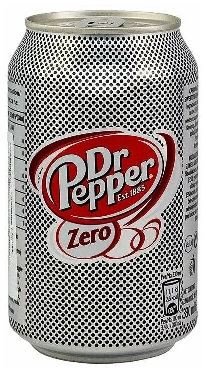 Напиток газированный Dr. Pepper Zero, 330 мл