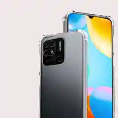 Чехол для Xiaomi Redmi 10C, Poco C40, с усиленными углами, силиконовый, прозрачный
