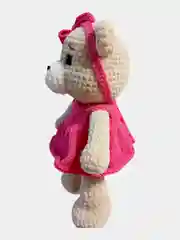 Вязаная игрушка медвеженок Маня