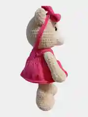 Вязаная игрушка медвеженок Маня