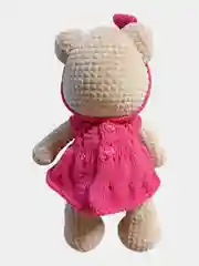 Вязаная игрушка медвеженок Маня