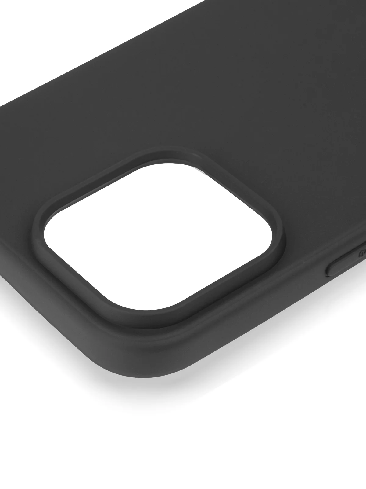 Черный чехол для Apple iPhone 16, Pro, Max, Plus силиконовый BROSCORP матовый/ прозрачный тонкий
