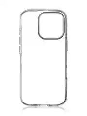 Прозрачный чехол для Apple iPhone 16, Pro, Max, Plus силиконовый BROSCORP матовый/ прозрачный тонкий