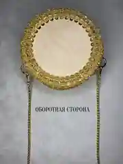 Хаки сумка женская из бусин, ручной работы