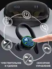Наушники беспроводные V2, спортивные