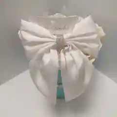 Бант для волос на заколке атласный. Заколка автомат
