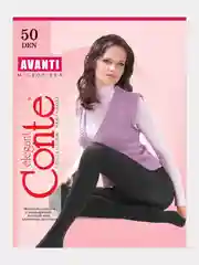 Тёплые капроновые колготки Conte Avanti микрофибра