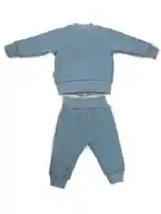 Синий меланж костюм утепленный Футер с начесом