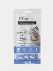 ELITECAT "Мультивитаминное крем-лакомство" для кошекс тунцом, 4х12гр 3 шт