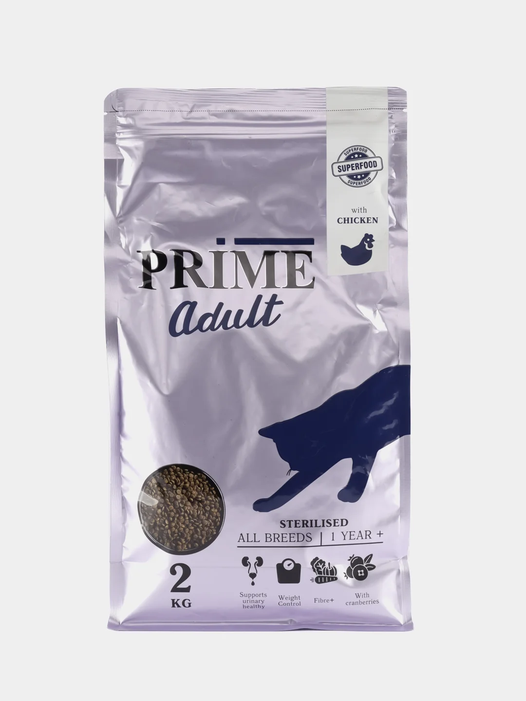 Корм для кошек сухой для стерилизованных PRIME на курице
