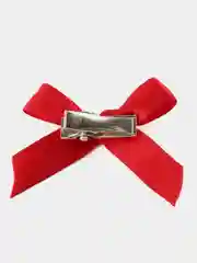Багровый бант заколка для волос / 4х3 см, 10 штук в комплекте