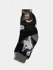 Черный носки мужские шерстяные теплые с начесом.Носки новогодние/Подарок на новый год