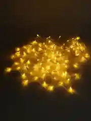Белый новогодняя гирлянда штора Звездный занавес 3 х 1 м (теплый белый)