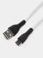 Белый силиконовый кабель для телефона Type-C USB, провод зарядный, шнур юсб тайпси