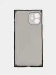Черный прямоугольный чехол на iPhone 12, Айфон 12 чехол