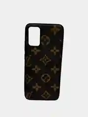 Коричневый чехол с принтом "LV" Samsung A02S