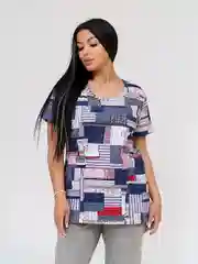 Красный футболка женская с карманами