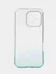 Бирюзовый чехол прозрачный iPhone 16 Pro Max Plus айфон про макс градиентный с защитой камеры