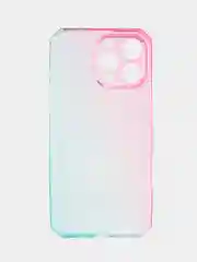 Зеленый чехол прозрачный iPhone 16 Pro Max Plus айфон про макс градиентный с защитой камеры